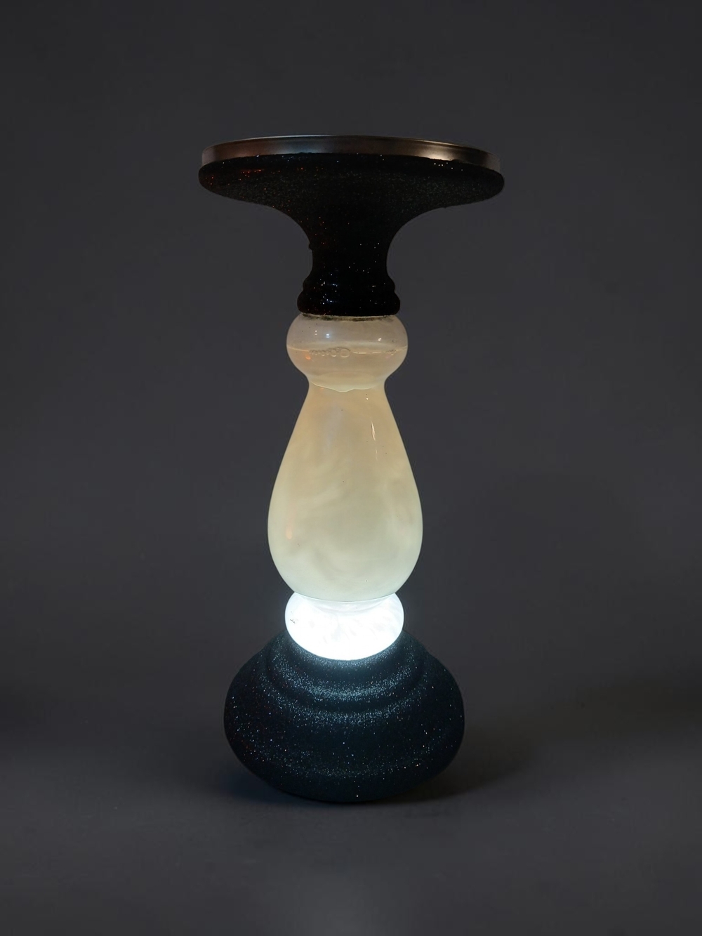Decorative Black and White  Candle Holder